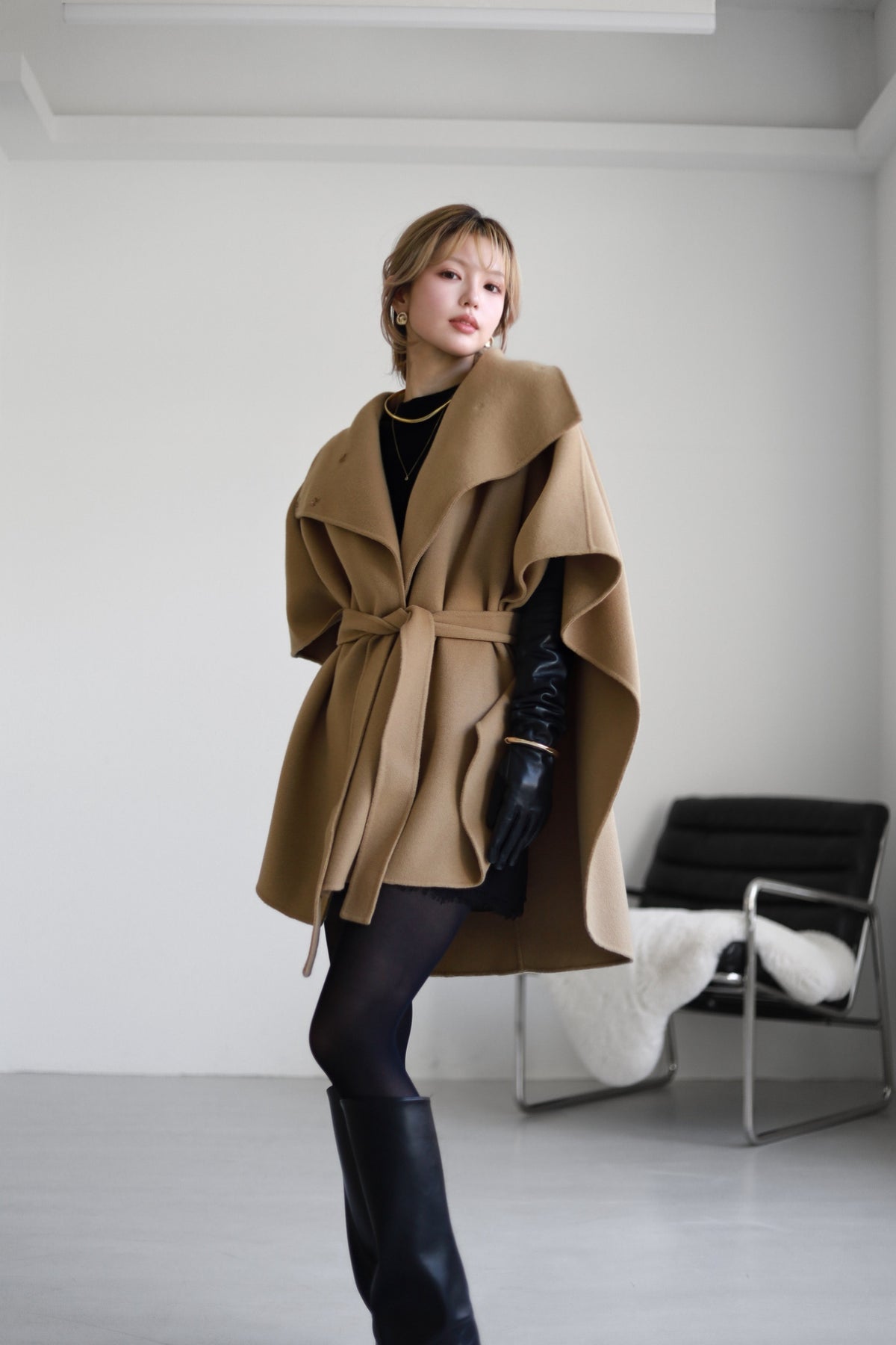 Multi-way cape coat