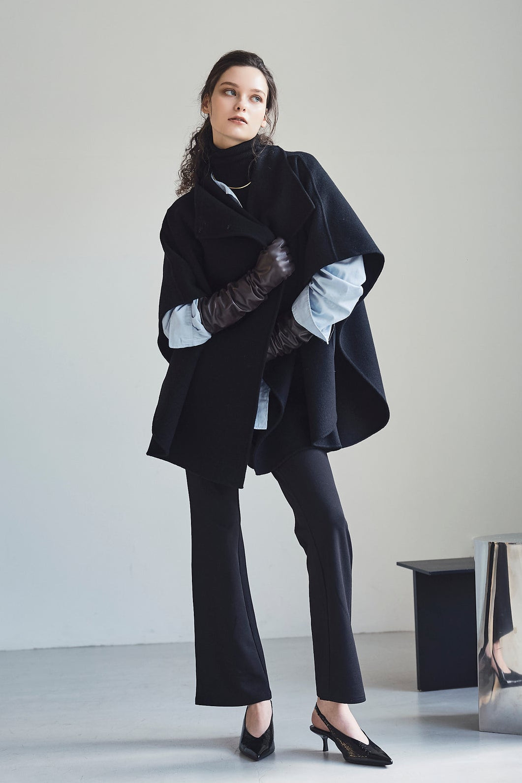 Multi-way cape coat