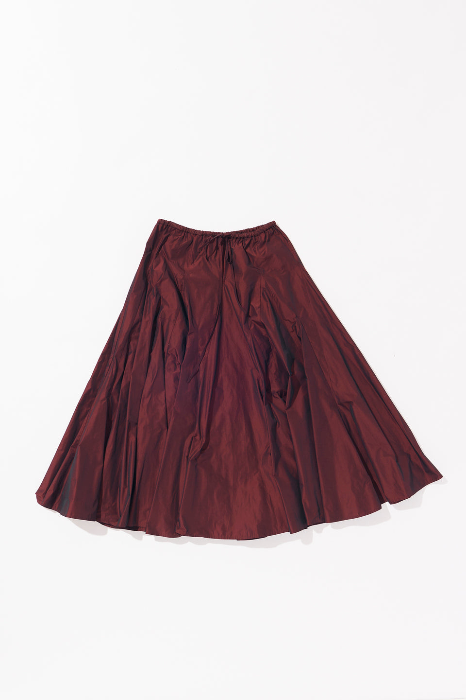 Volume taffeta skirt