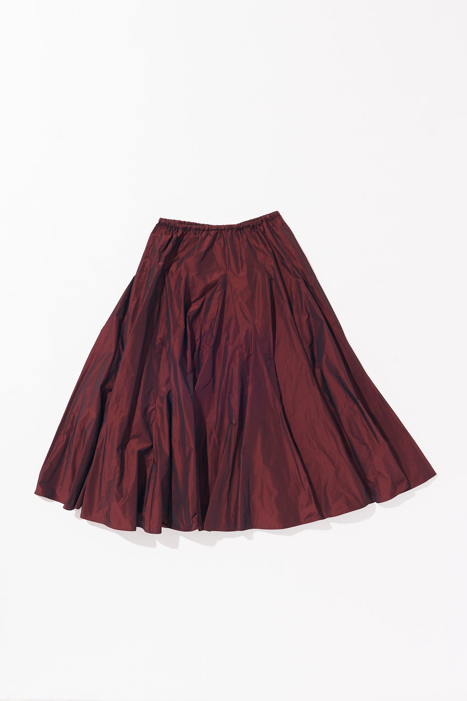 Volume taffeta skirt